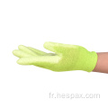 Gants de travail électronique de fibre de carbone jaune HESPAX Gants